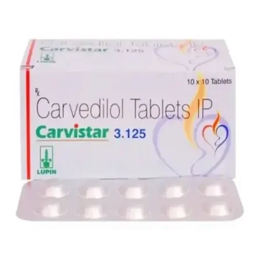 Carvistar 3.125 mg (Carvedilol)