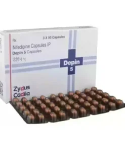 Depin 5 mg Capsule (Nifedipine)