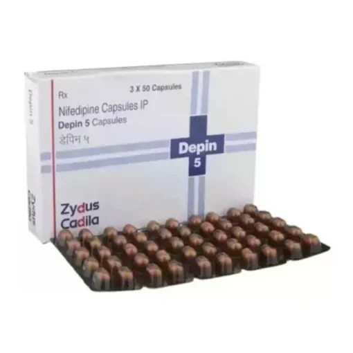 Depin 5 mg Capsule (Nifedipine)