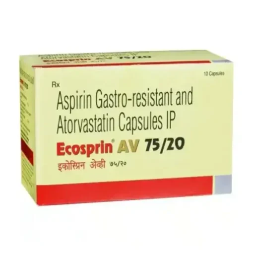 Ecosprin AV 75 mg Capsule (Atorvastatin / Aspirin)