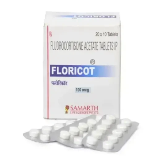 Floricot 100 mcg Tablet (Fludrocortisone)