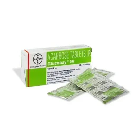 Glucobay 50 mg Tablet (Acarbose)