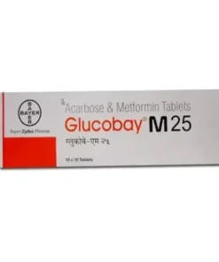 Glucobay M 25 mg Tablet (Acarbose , Metformin)