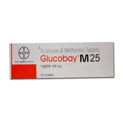 Glucobay M 25 mg Tablet (Acarbose , Metformin)