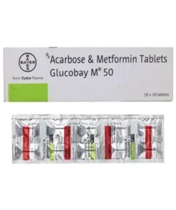 Glucobay M 50 mg Tablet (Acarbose , Metformin)