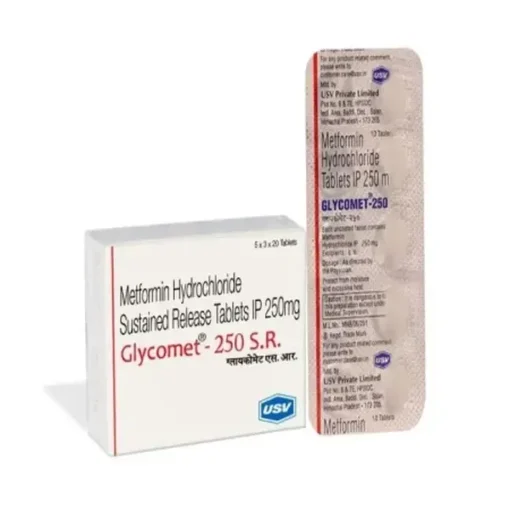 Glycomet 250 mg Tablet (Metformin)
