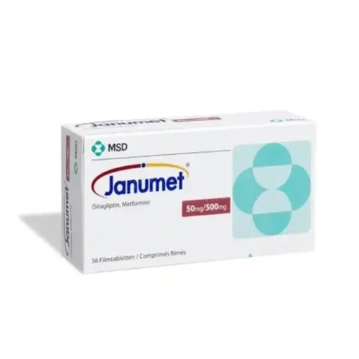 Janumet 50/500 mg Tablet (Sitagliptin / Metformin)