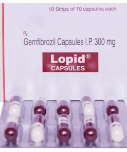Lopid 300 mg Capsule (Gemfibrozil)