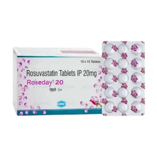 Roseday 20 mg Tablet (Rosuvastatin)