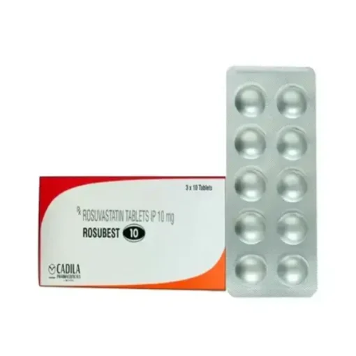 Rosubest 10 mg Tablet (Rosuvastatin)