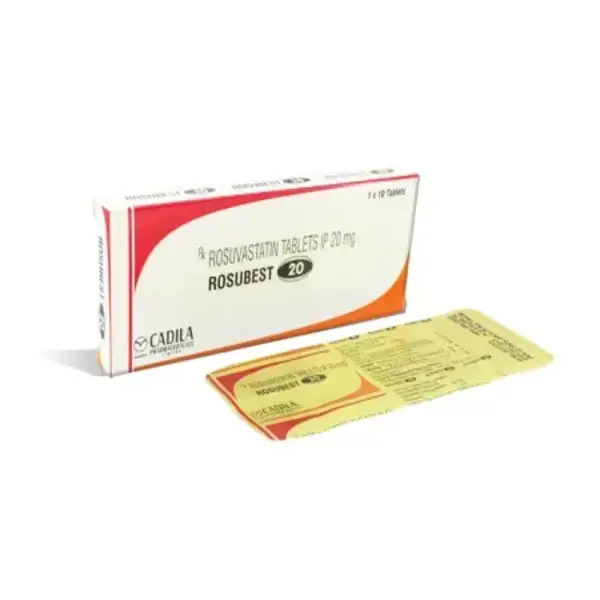 Rosubest 20 mg Tablet (Rosuvastatin) 1 Rosubest 20 mg Tablet (Rosuvastatin)