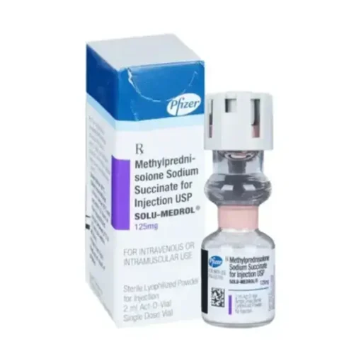Solu-Medrol 125 mg Injection (Methylprednisolone)