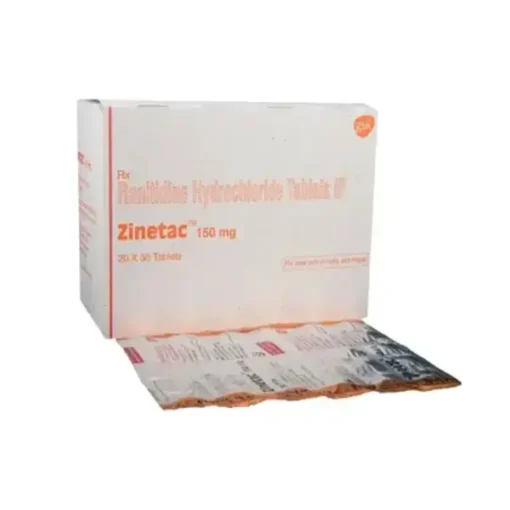 Zinetac 150 mg Tablet  (Ranitidine)
