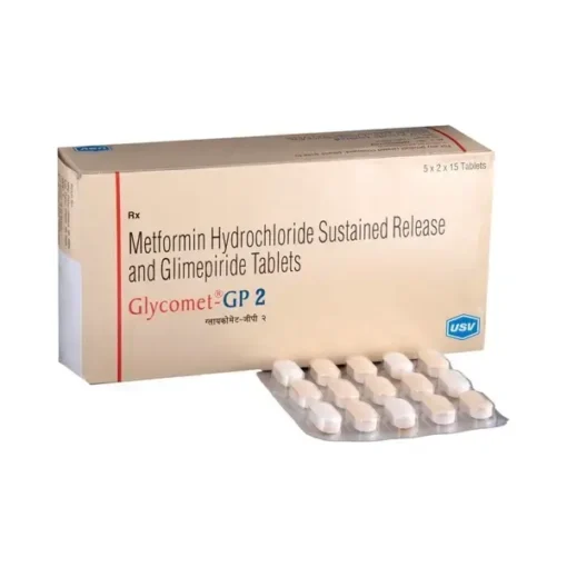 Glycomet GP 2 Tablet (Metformin / Glimepiride)