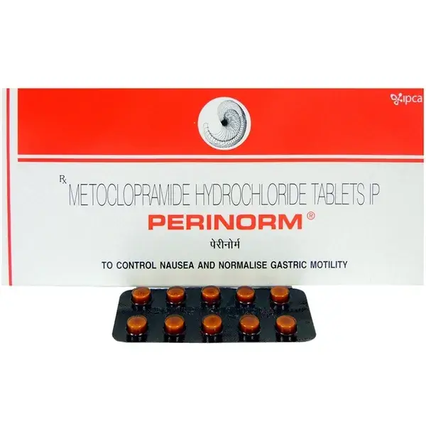 Perinorm 10 Mg Tablets (Metoclopramide) 1 Perinorm 10 Mg Tablets (Metoclopramide)