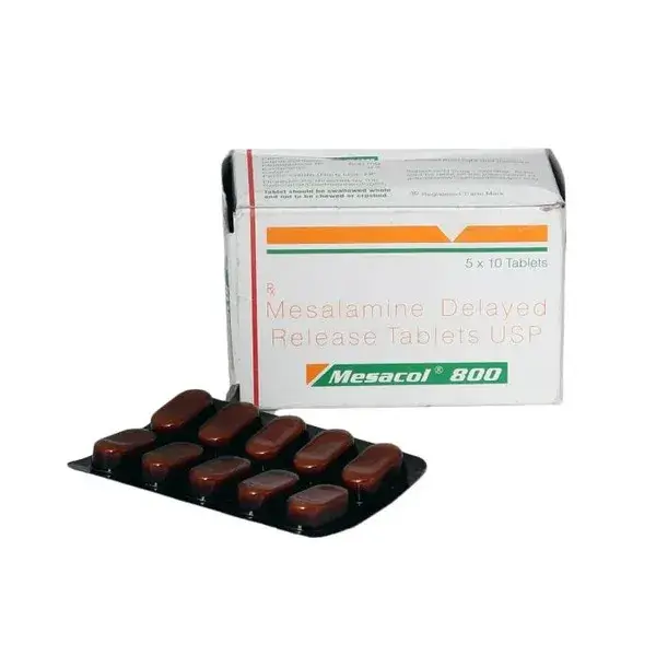 Mesacol 800 Mg Tablets (Mesalamine) 1 Mesacol 800 Mg Tablets (Mesalamine)